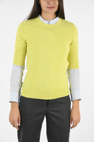 Cashmere and Cotton Short Sleeve Sweater