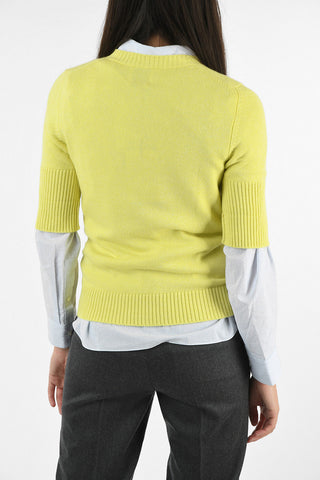 Cashmere and Cotton Short Sleeve Sweater