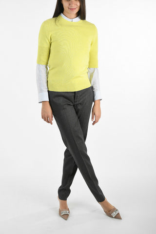 Cashmere and Cotton Short Sleeve Sweater