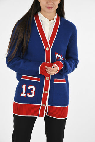 Oversized Cardigan with Embroidery on the Back