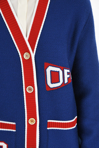 Oversized Cardigan with Embroidery on the Back