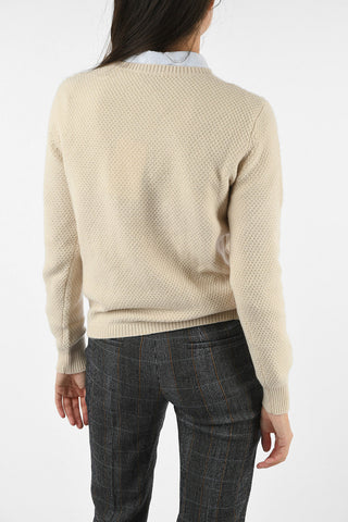 Cashmere and Wool Cable Knit Sweater