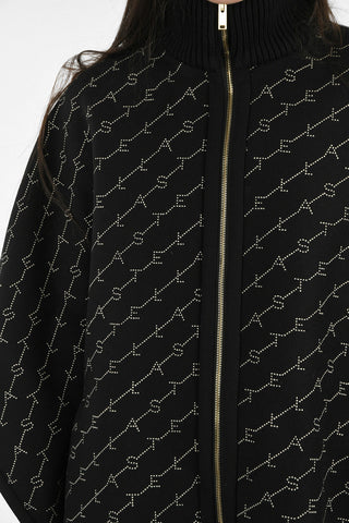 wool zipped cape