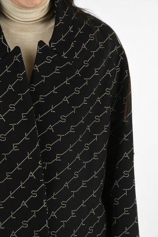 Embroidered Single Breasted Coat