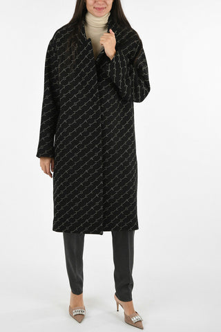 Embroidered Single Breasted Coat
