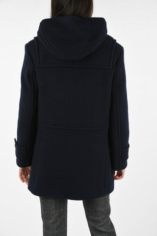 mohair and virgin wool peacoat