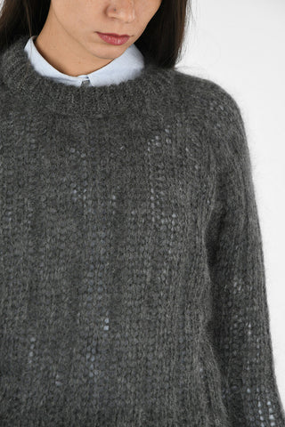 Cable Knit Crewneck Sweater