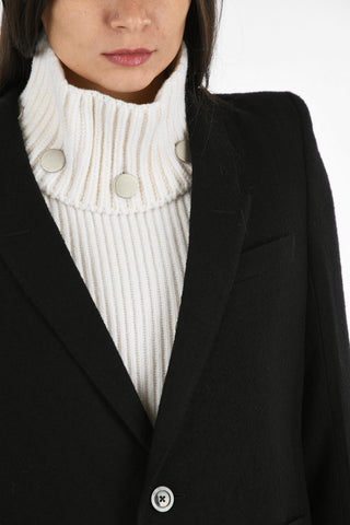 Virgin Wool Single Breasted Blazer