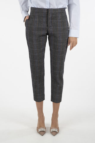 Virgin Wool Tartan capri Pant