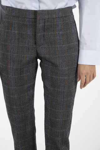Virgin Wool Tartan capri Pant