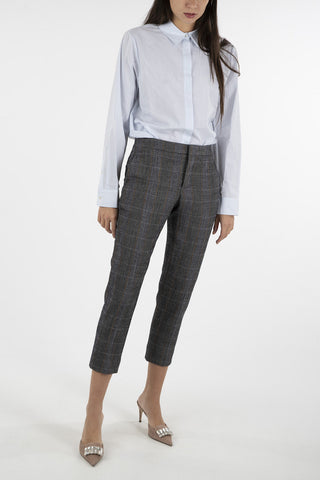 Virgin Wool Tartan capri Pant