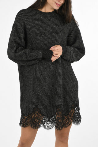 Shirt Dress with Lace Details