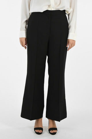 Single Pleat Wide Leg Pants