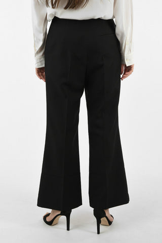 Single Pleat Wide Leg Pants