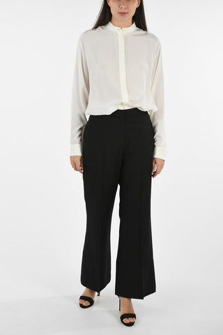 Single Pleat Wide Leg Pants