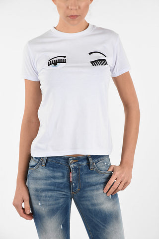 T-shirt ricamo Occhi