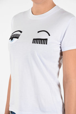 T-shirt ricamo Occhi