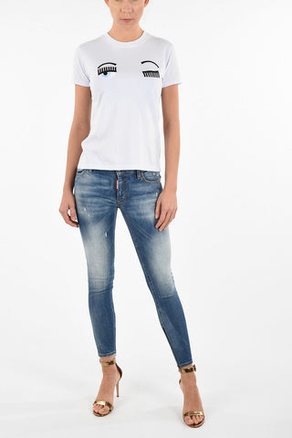 T-shirt ricamo Occhi