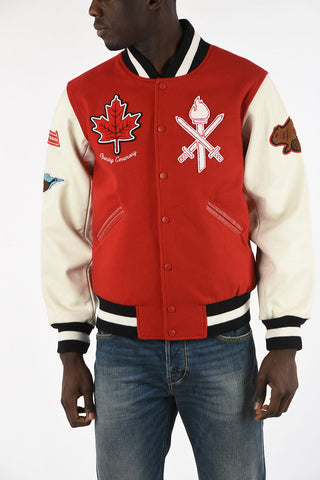 Bomber CANADA with Leather Sleeves