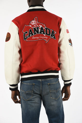 Bomber CANADA with Leather Sleeves