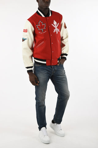 Bomber CANADA with Leather Sleeves