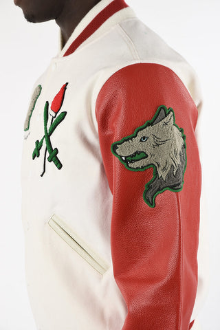 Bomber ITALIA with Leather Sleeves