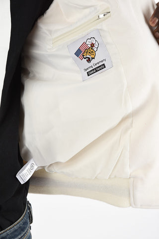 Bomber ITALIA with Leather Sleeves