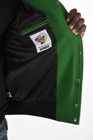 Bomber BRASILE with Leather Sleeves