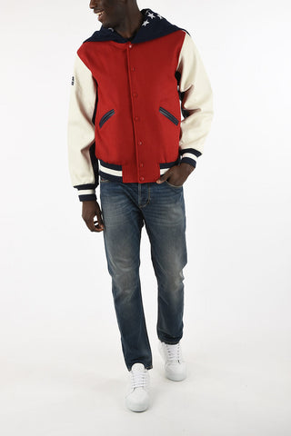 Bomber con Ricamo Stelle