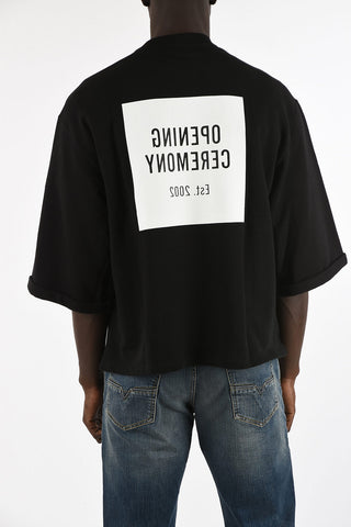 Printed Short Sleeve Sweatshirt