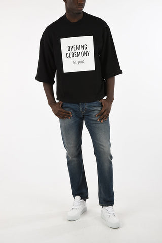 Printed Short Sleeve Sweatshirt