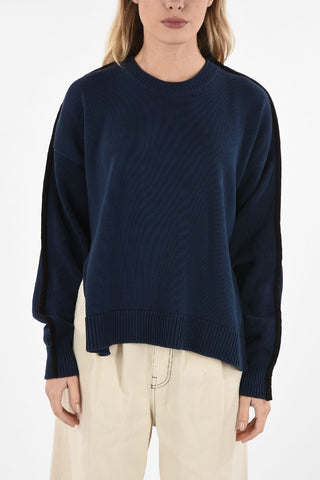 MM6 Asymmetric Crew-Neck Sweater
