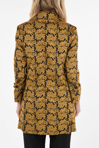 MM0 Snap Button Brocade Coat