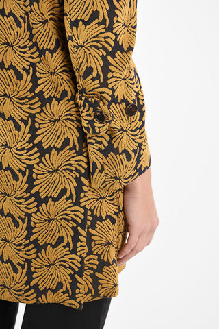 MM0 Snap Button Brocade Coat