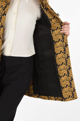 MM0 Snap Button Brocade Coat