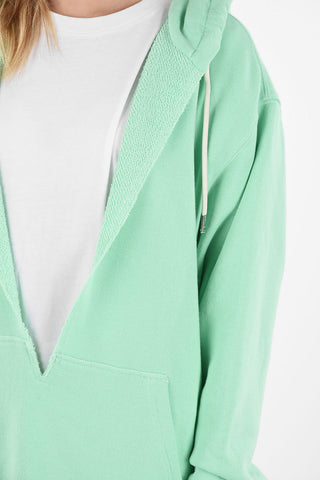 MM6 Plunging Neckline Oversize Sweatshirt