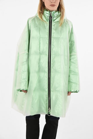 Coated Down Jacket with Hood