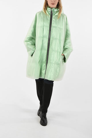 Coated Down Jacket with Hood