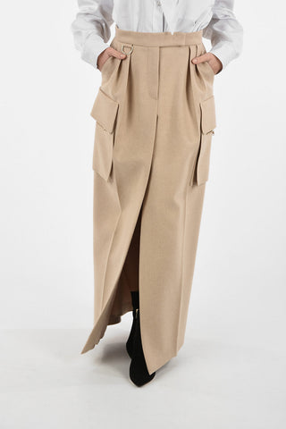 Gonna Cargo UDENTE in Cammello e Cashmere