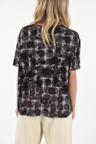 MM6 Roses- Print T-shirt