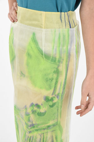 MM0 Chiffon Knee Length Skirt
