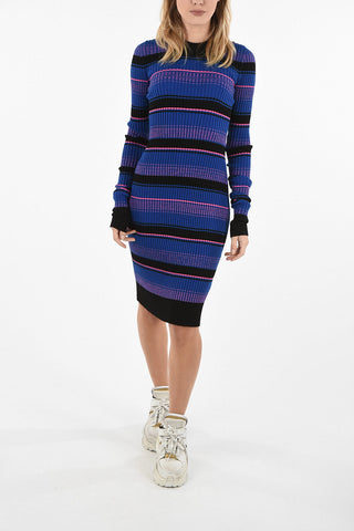 MM0 Striped Sheath Dress