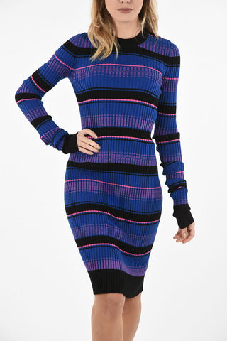 MM0 Striped Sheath Dress