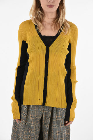 MM1 Ribbed V-Neck Cardigan