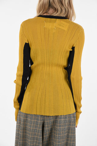 MM1 Ribbed V-Neck Cardigan