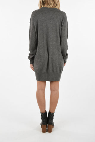 MM6 Vestito Shift in lana e Cotone