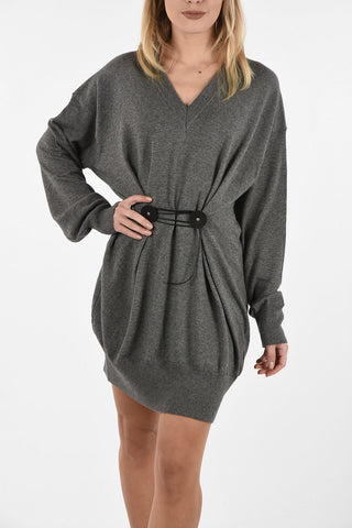 MM6 Vestito Shift in lana e Cotone