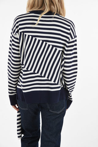 MM6 Striped Asymmetric Sweater