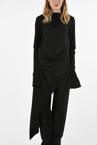 MM1 Sweetheart Neckline Asymmetric Top
