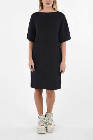 MM6 Knit Lurex Knee Length Dress